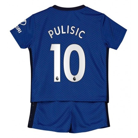 Fotballdrakt Chelsea Christian Pulisic 10 Barn Hjemmetrøye 2020-2021 Kortermet